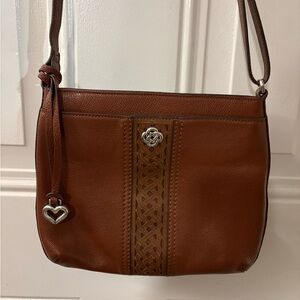 Brighton Brown Crossbody Bag with Heart Charm